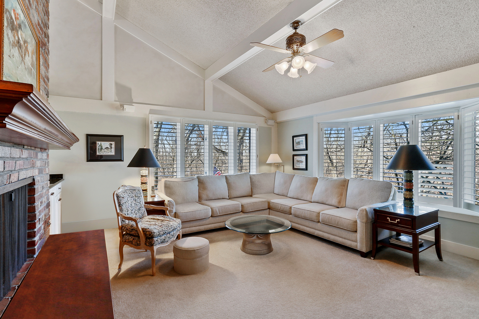 43 Ramsgate Drive Palos Park, IL 60464 - Photo 42 of 50 a living room with furniture a fireplace and a chandelier