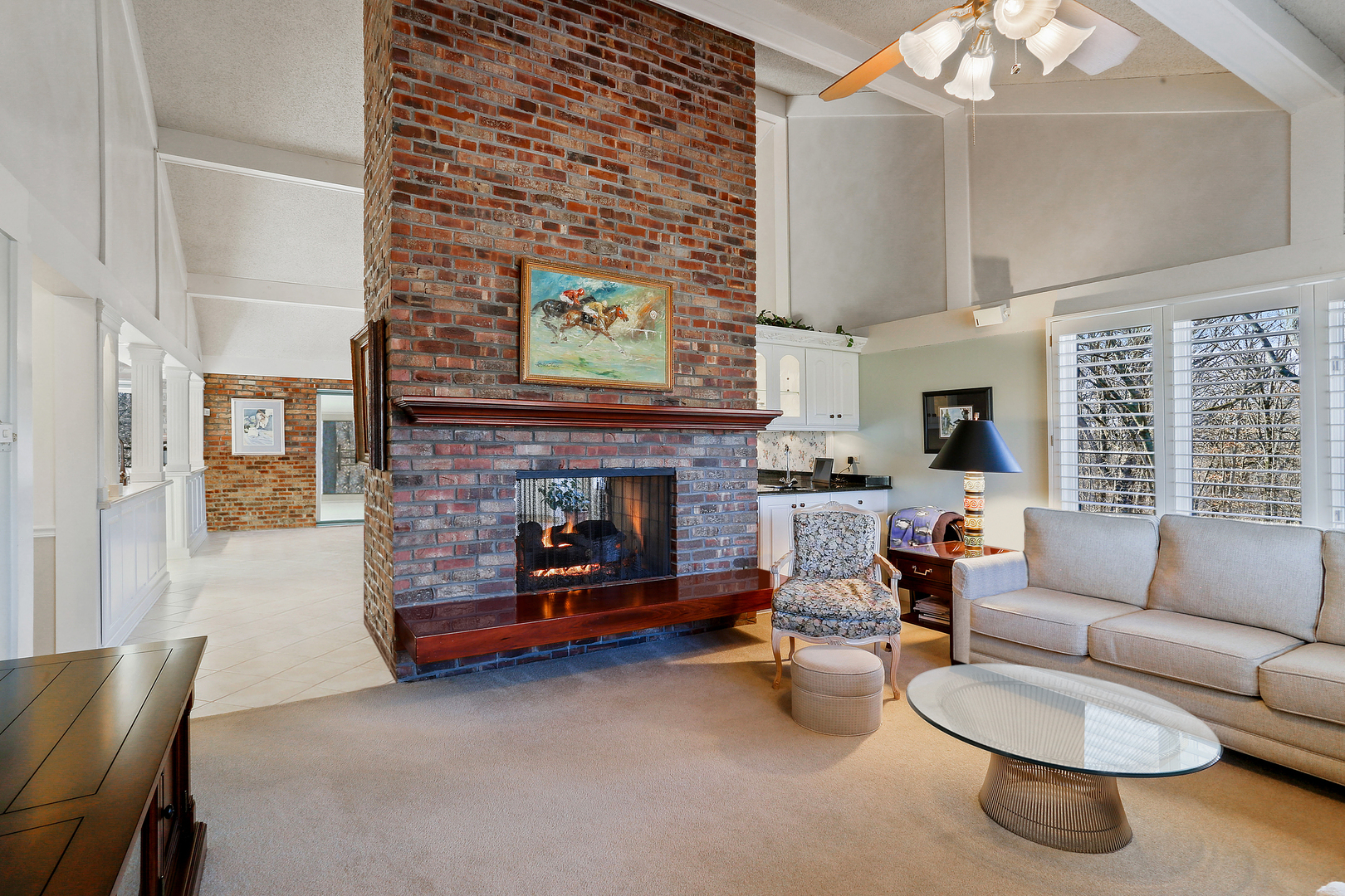 43 Ramsgate Drive Palos Park, IL 60464 - Photo 43 of 50 a living room with furniture and a fireplace