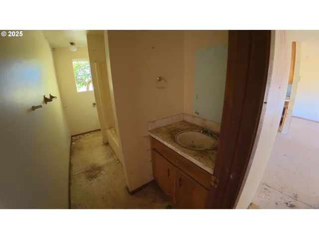 a open living room with a window