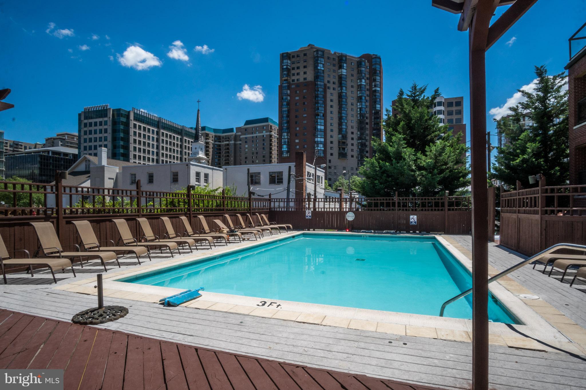 1029 North Stuart Street, Unit 511 Arlington, VA 22201 - Photo 23 of 23 Outdoor Pool, Party Room & Underground Garage