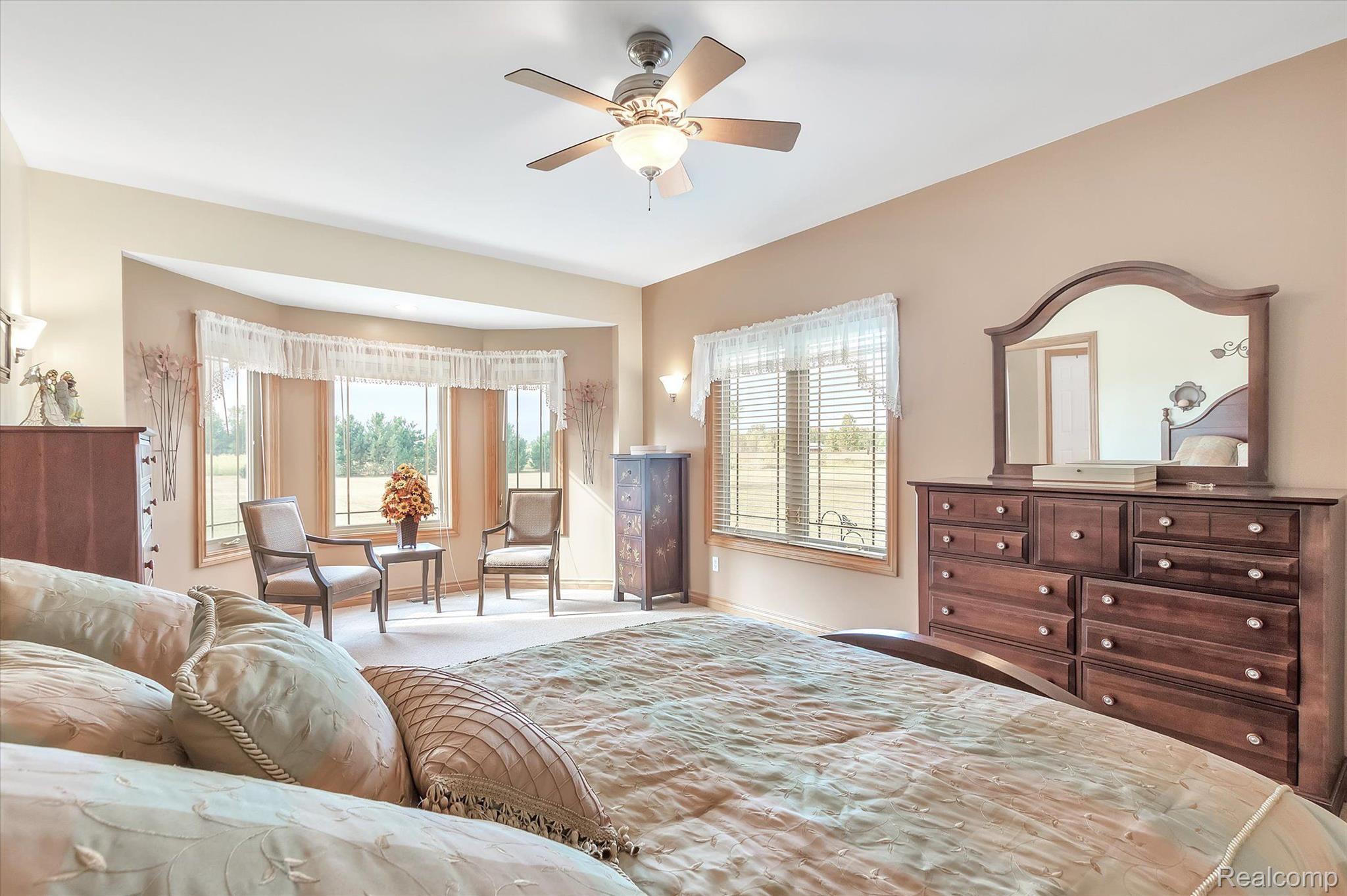 2269 West Sigler Road Carleton, MI 48117 - Photo 22 of 59 Primary Bedroom with bay window