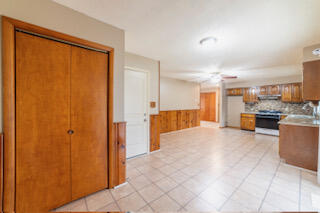 601 Post Street Wanatah, IN 46390 - Photo 29 of 37 a view of a open shower and a kitchen
