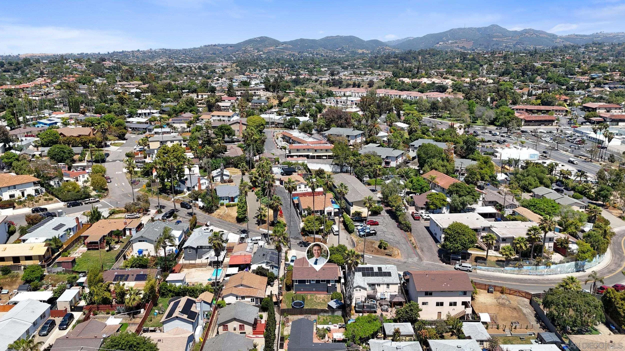 304 Palm Drive Vista, CA 92084 - Photo 30 of 32 an aerial view of a city with lots of residential buildings