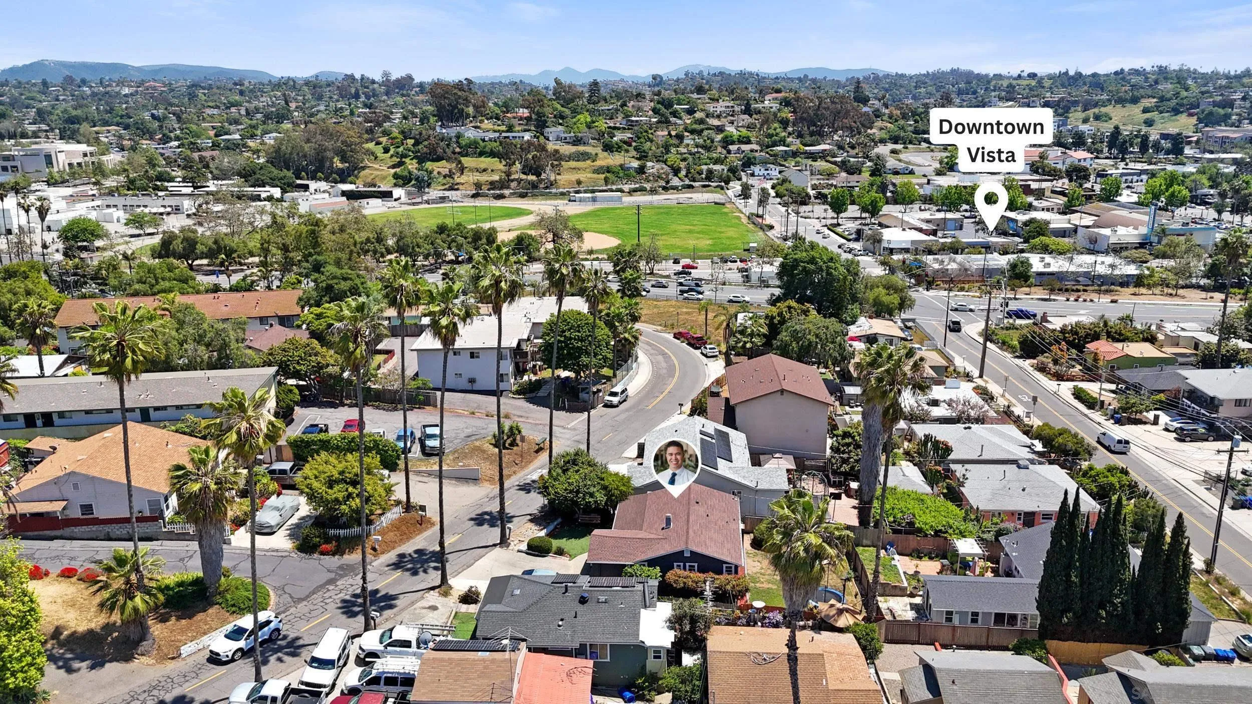 304 Palm Drive Vista, CA 92084 - Photo 32 of 32 an aerial view of a city