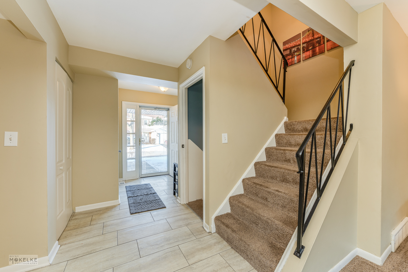 193 Jeffrey Lane Bolingbrook, IL 60440 - Photo 11 of 27 a view of entryway and hall with wooden floor