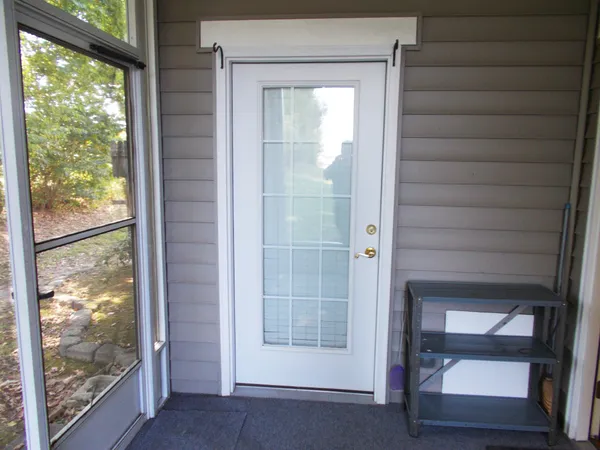 a view of front door