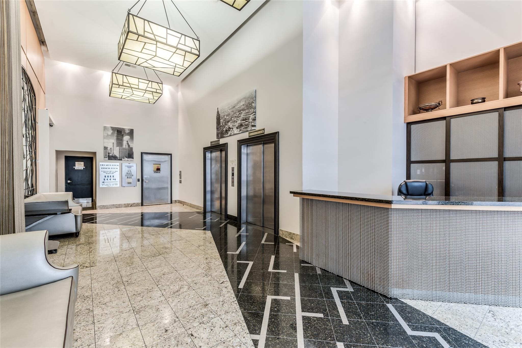 705 Main Street, Unit 419 Houston, TX 77002 - Photo 13 of 25 a view of a hallway with seating area