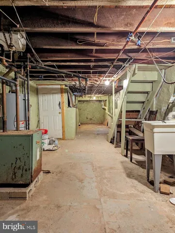 a view of storage and utility room