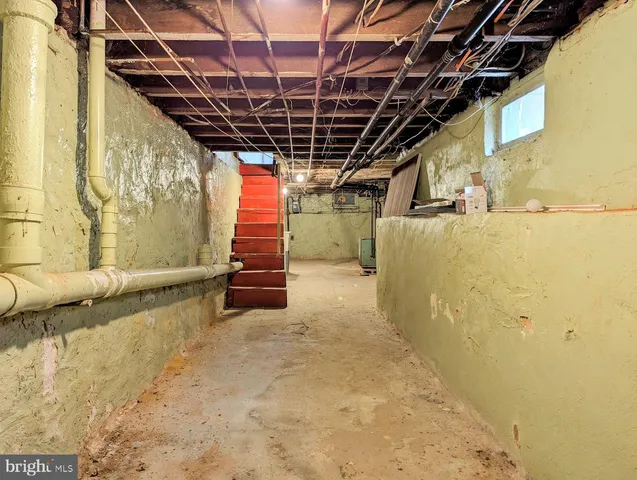 a view of storage and utility room