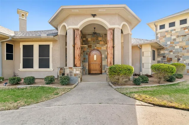a front view of a house