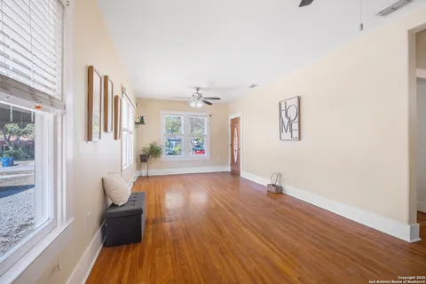 a view of livingroom with furniture and wooden floor