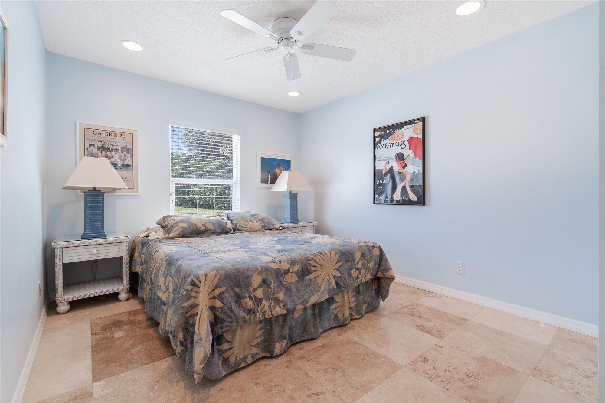 5512 Atlantic View St. Augustine, FL 32080 - Photo 40 of 77 Bedroom with a ceiling fan and recessed lighting