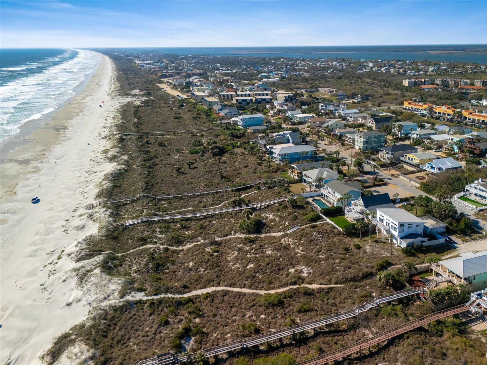 5512 Atlantic View St. Augustine, FL 32080 - Photo 56 of 77 Aerial overview of property's location featuring expansive beach