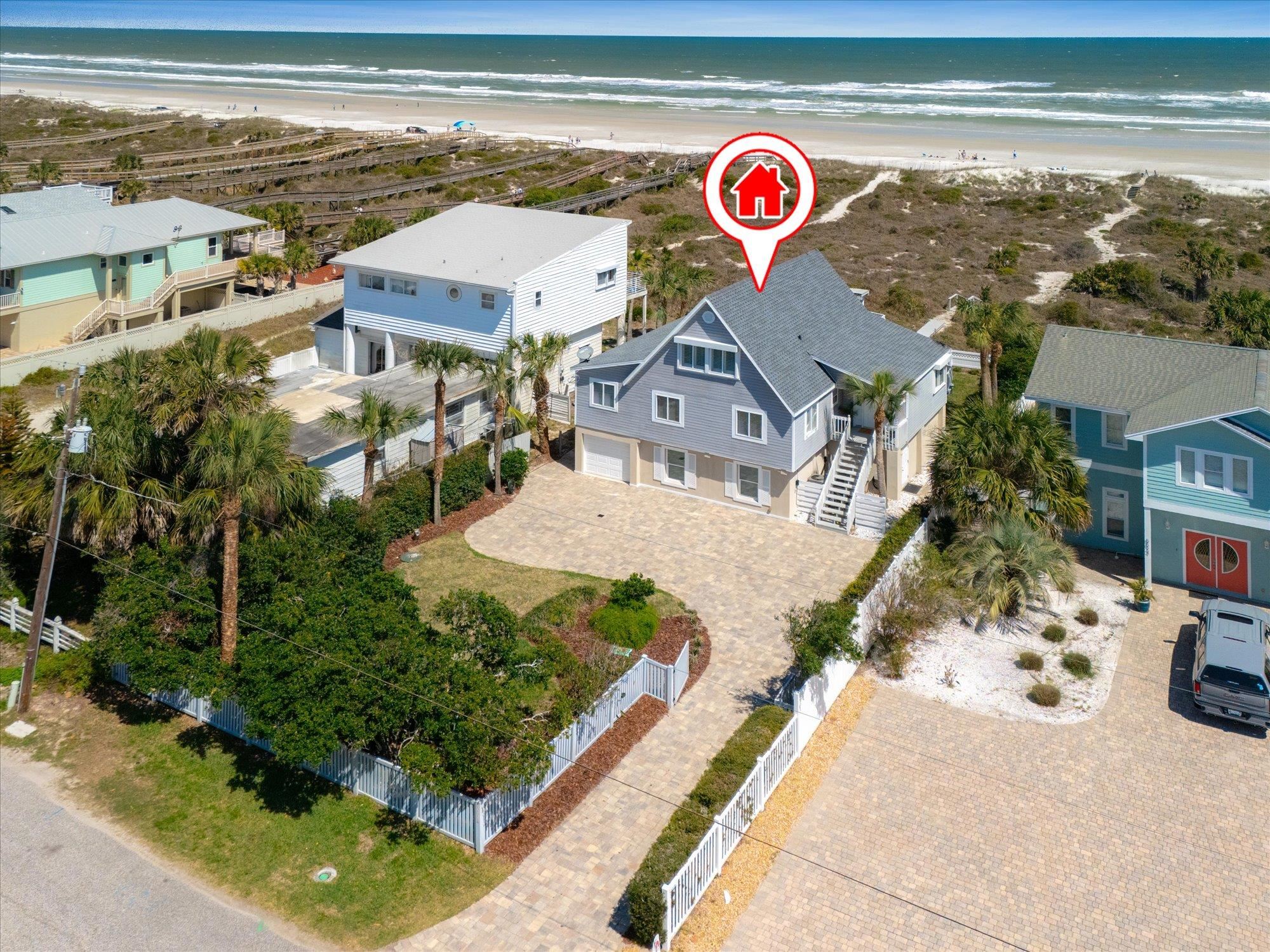 5512 Atlantic View St. Augustine, FL 32080 - Photo 74 of 77 Bird's eye view of waterfront with a beach