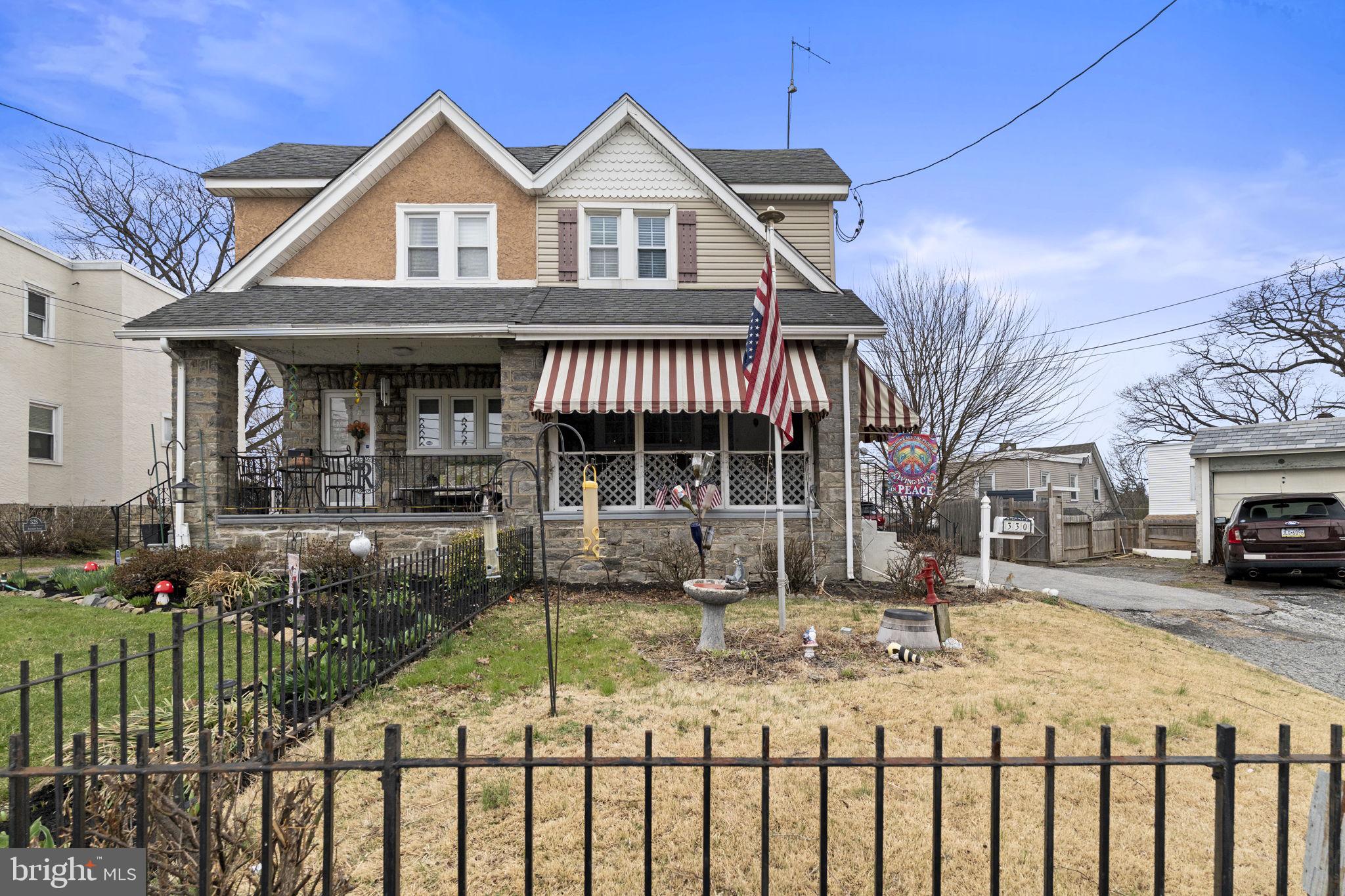 330 Burmont Road Drexel Hill, PA 19026 - Photo 2 of 35 a front view of a house with garden