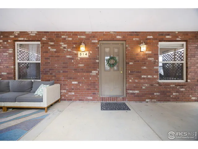 a view of city with living room