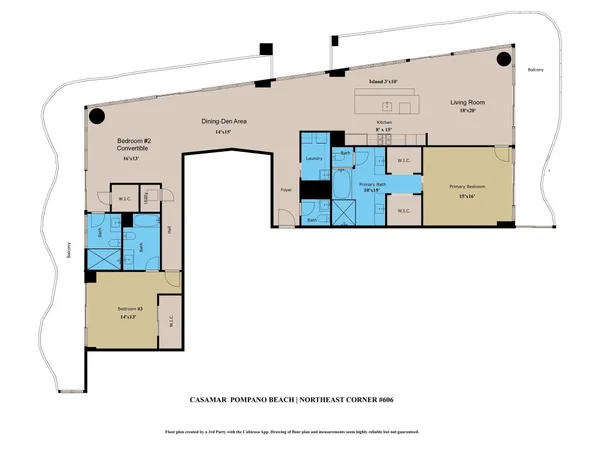 $3,395,000 | 900 North Ocean Boulevard, Unit 606, Pompano Beach, FL 33062