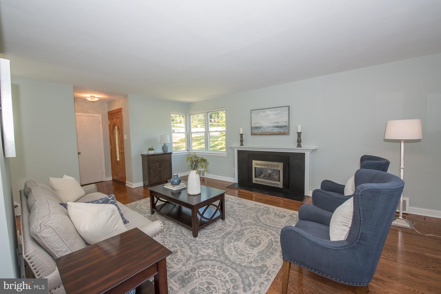 8309 Childs Road Glenside, PA 19038 - Photo 4 of 44 Living Room with Fire Place