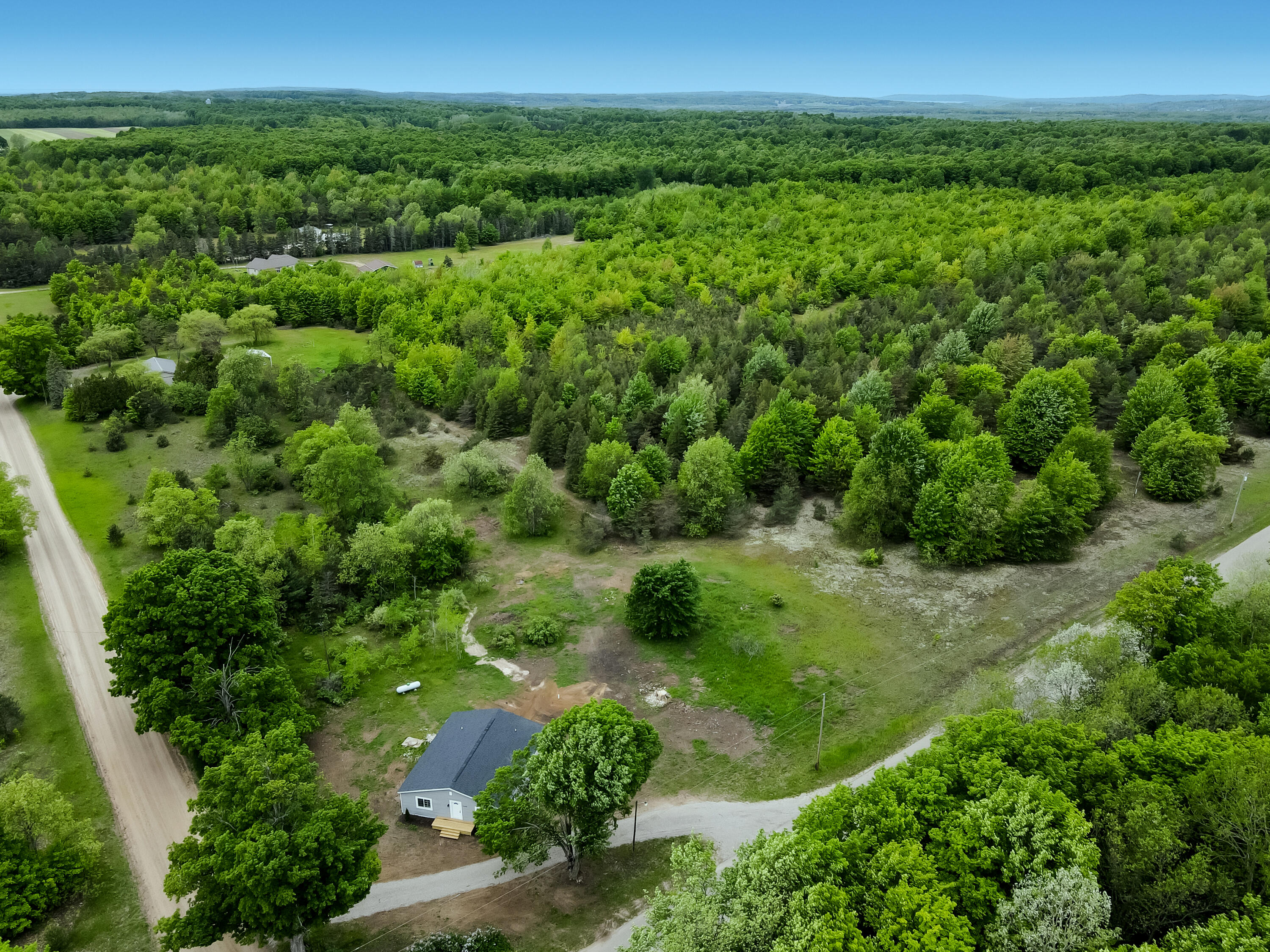 5498 Kast Road Benzonia, MI 49616 - Photo 28 of 34 3-Aerial-View-3