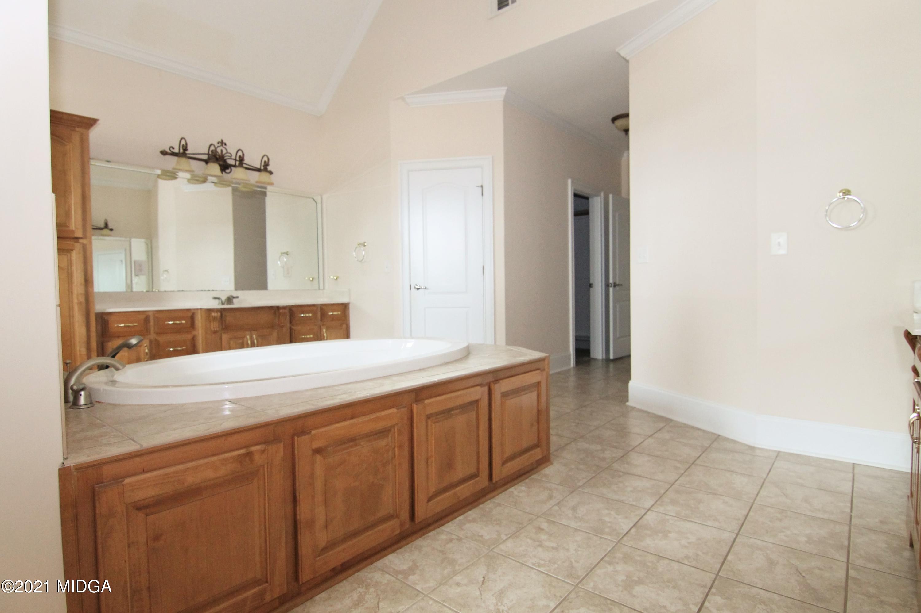 629 Toomer Road Perry, GA 31069 - Photo 26 of 59 a bathroom with a sink a mirror and a bathtub