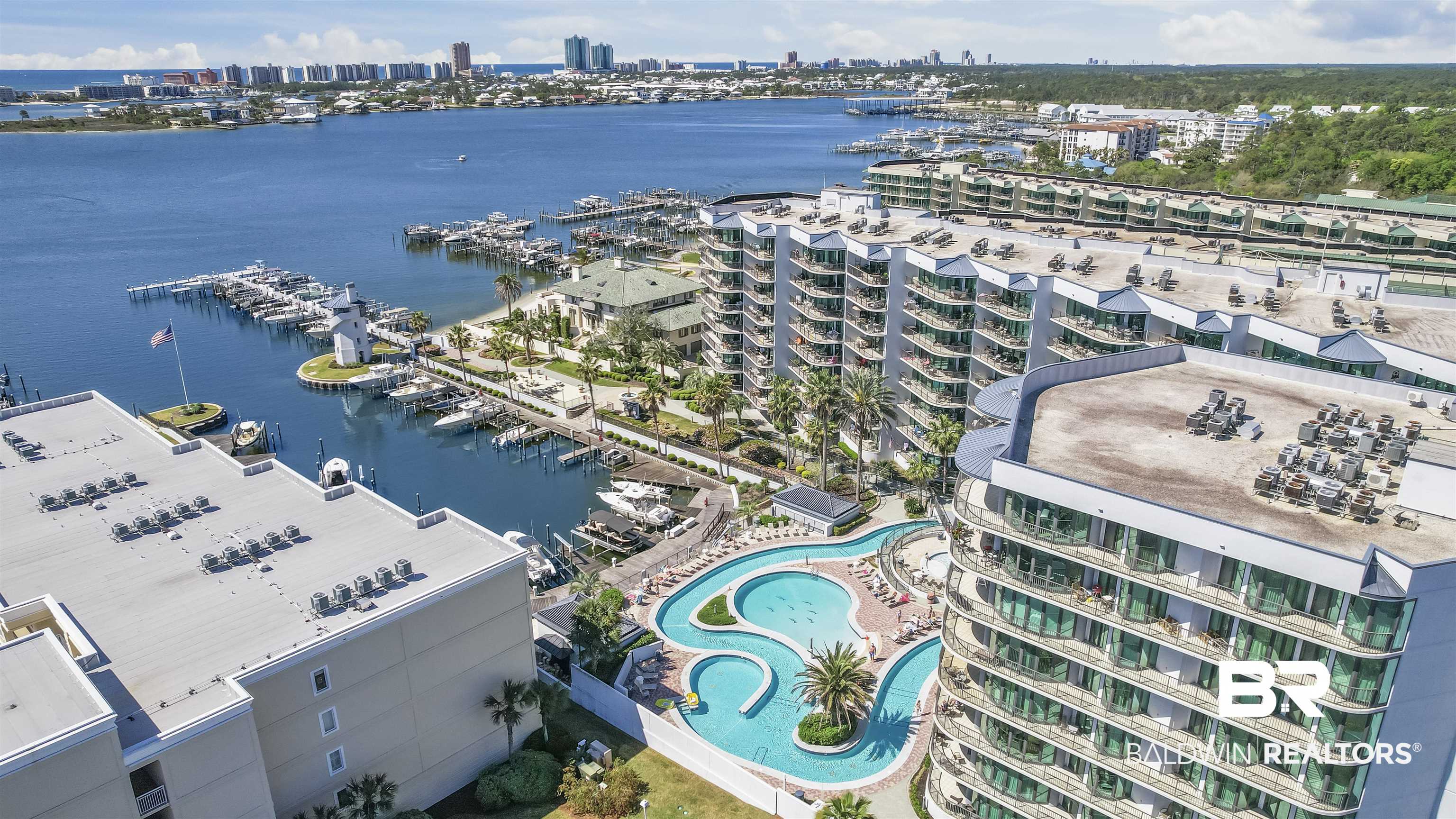 27582 Canal Road, Unit 2408 Orange Beach, AL 36561 - Photo 46 of 47 Aerial view with a water view