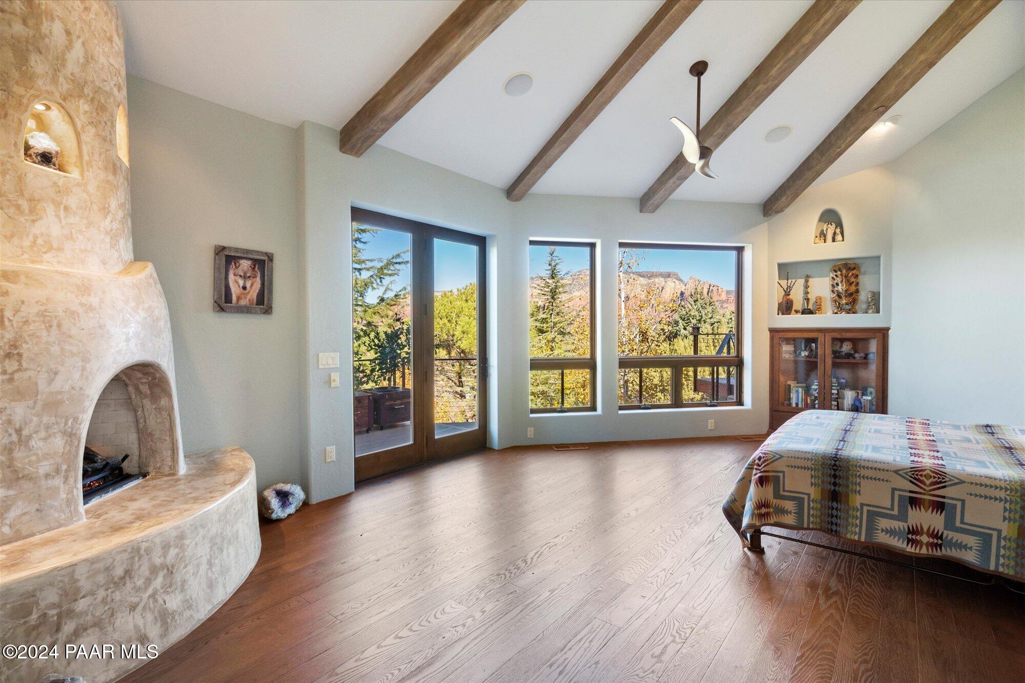 5 Mingus Mountain Road Sedona, AZ 86336 - Photo 40 of 89 40-Primary Bedroom w_ Fireplace
