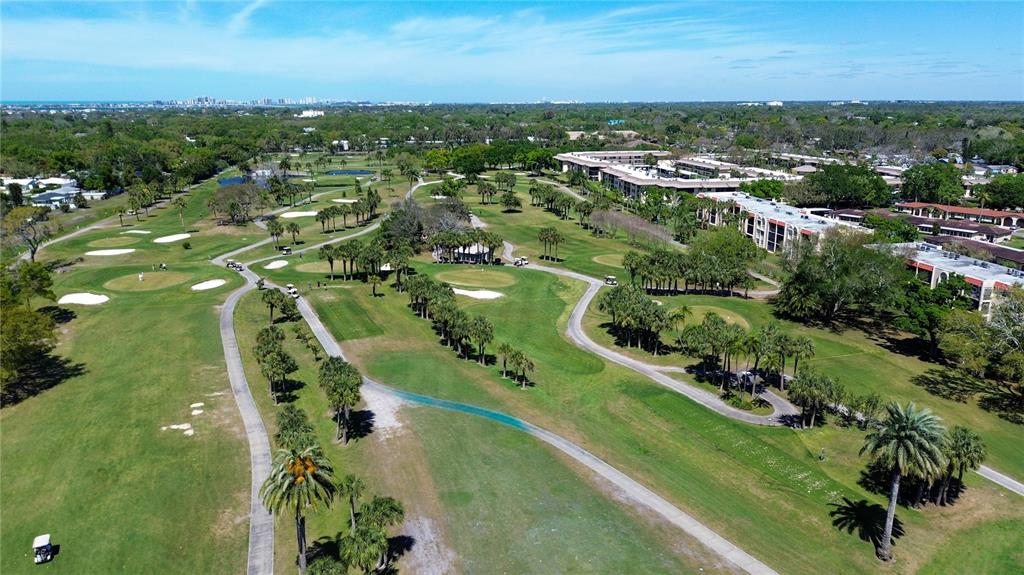 12200 Vonn Road, Unit 2206 Largo, FL 33774 - Photo 52 of 60 an aerial view of residential houses with outdoor space and trees