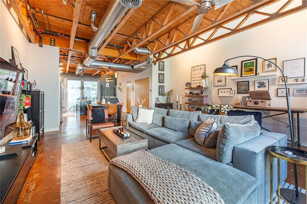 1661 La France Street Northeast, Unit 325 Atlanta, GA 30307 - Photo 9 of 40 a living room with furniture