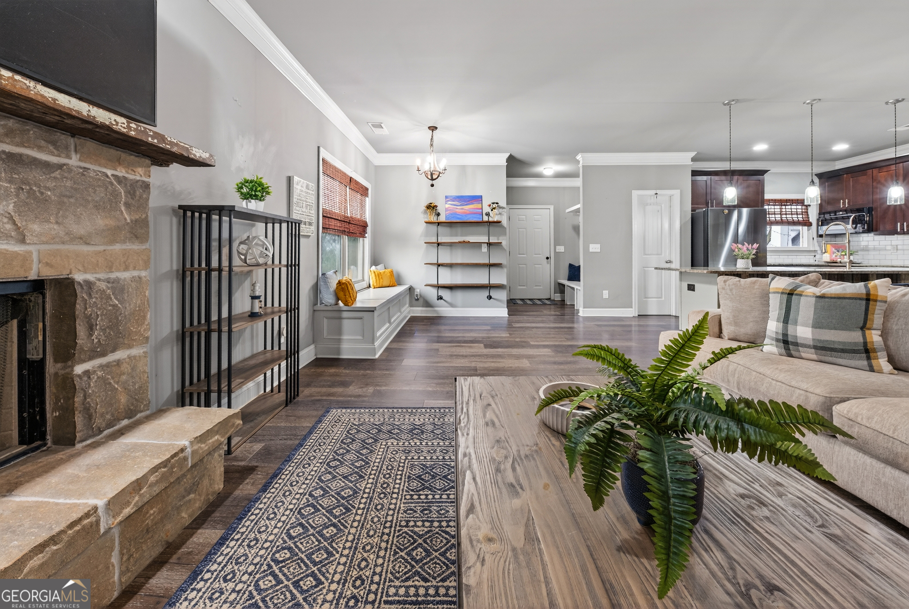 4772 Fairways Lane Jefferson, GA 30549 - Photo 29 of 56 a living room with furniture and a wooden floor