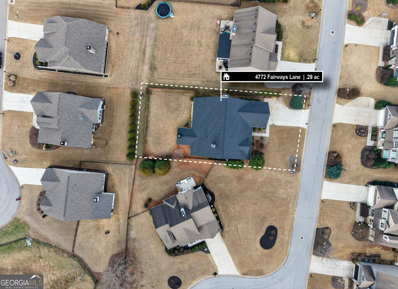 4772 Fairways Lane Jefferson, GA 30549 - Photo 42 of 56 an aerial view of residential houses with outdoor space