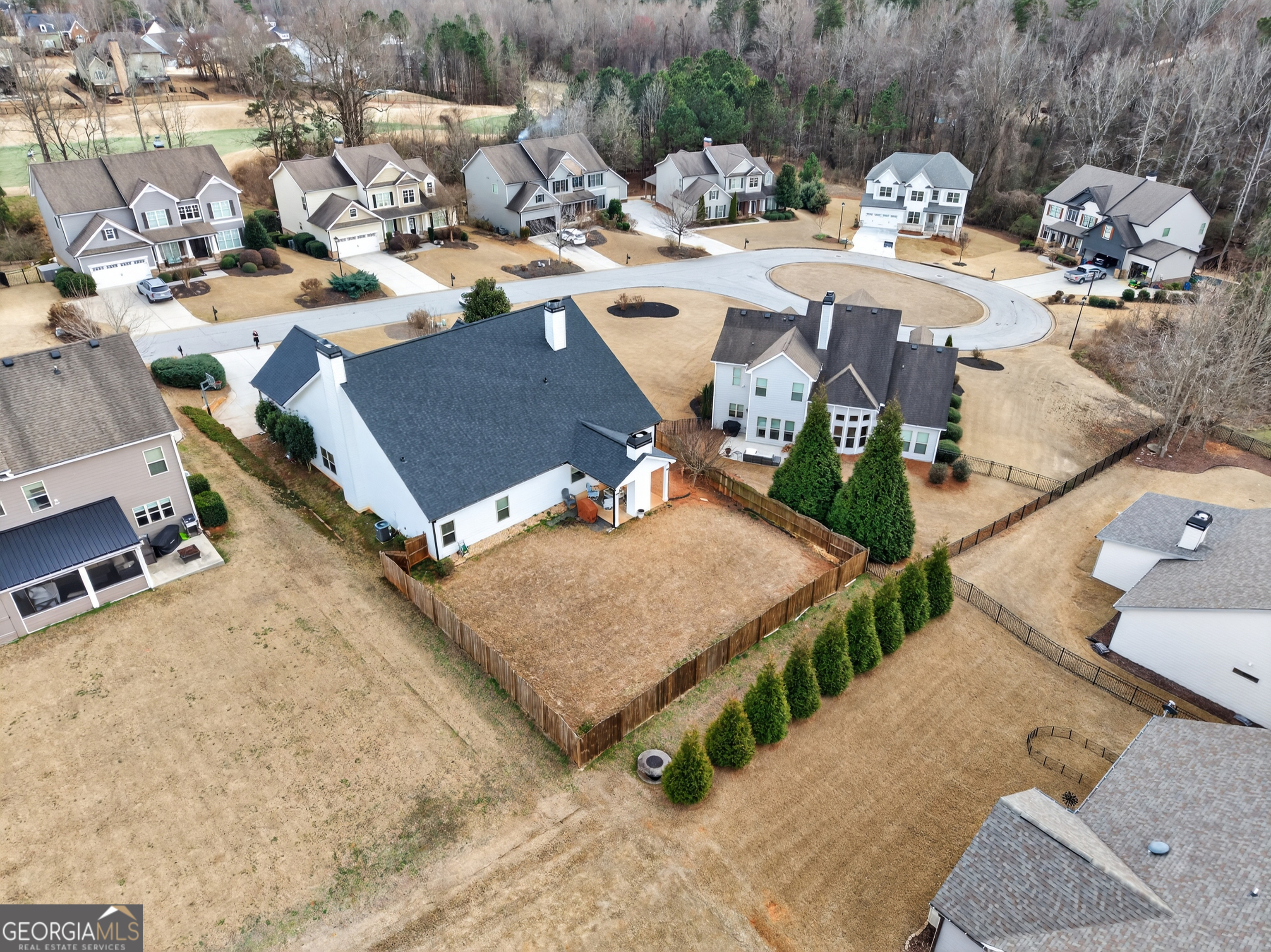 4772 Fairways Lane Jefferson, GA 30549 - Photo 45 of 56 an aerial view of a house with outdoor space