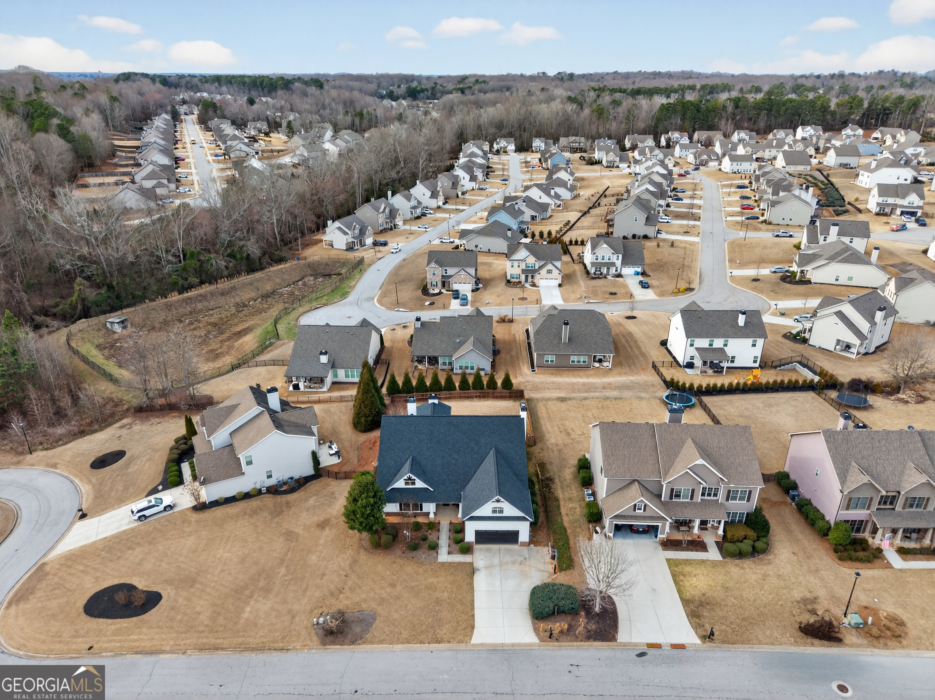 4772 Fairways Lane Jefferson, GA 30549 - Photo 53 of 56 an aerial view of residential houses with outdoor space
