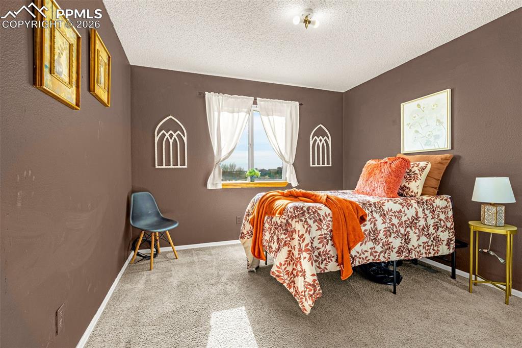 512 Harvest Moon Road Fountain, CO 80817 - Photo 18 of 41 a bedroom with a bed and a lamp next to a window