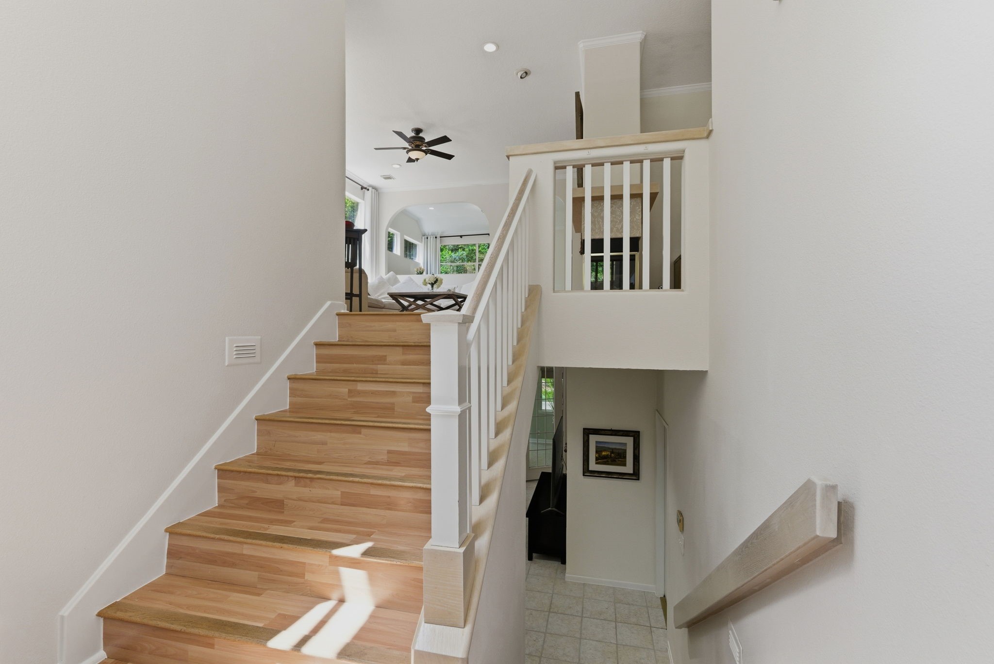 11 Dovewing Place Spring, TX 77382 - Photo 4 of 32 From entry, you will go upstairs to the main living area, or choose downstairs to the 2nd floor living area.