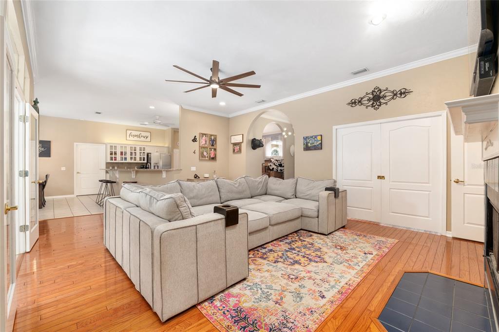 9350 Southwest 46 Place Gainesville, FL 32608 - Photo 16 of 63 a living room with furniture and a rug