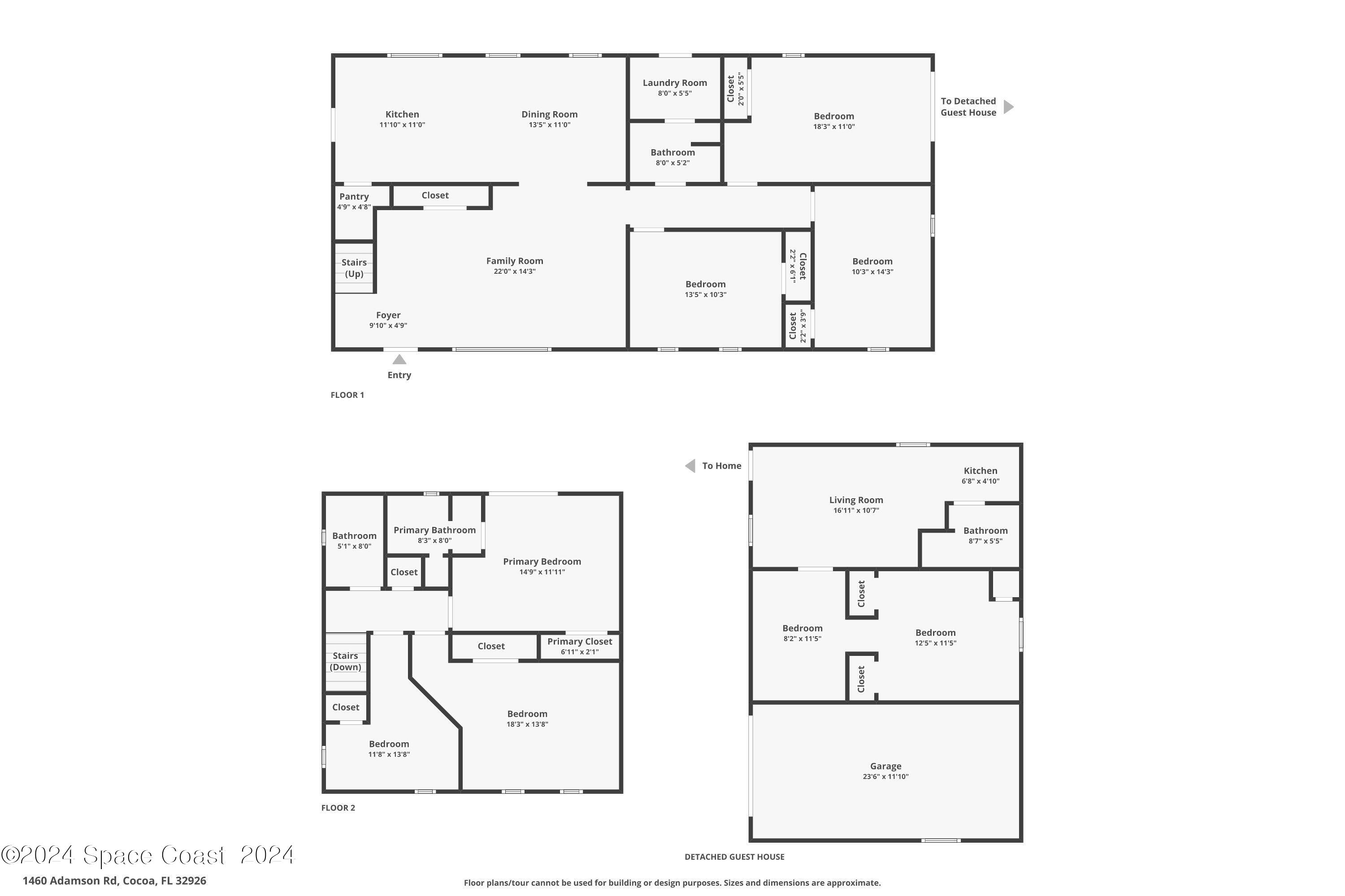 1460 Adamson Road Cocoa, FL 32926 - Photo 45 of 45 1460 Adamson Rd Floorplan
