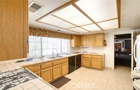 2906 Summer Set Circle Banning, CA 92220 - Photo 34 of 38 a large kitchen with a stove a sink dishwasher and a refrigerator