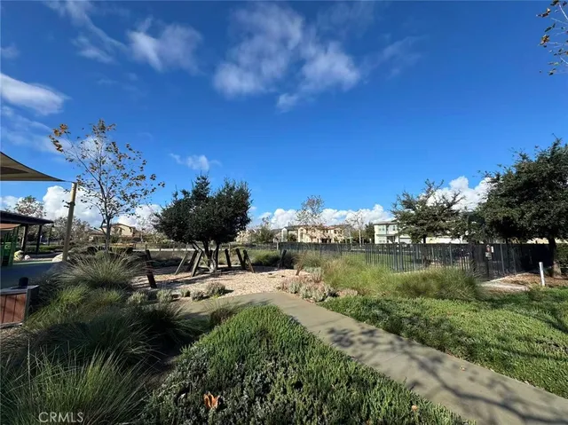 a view of a lake with a big yard