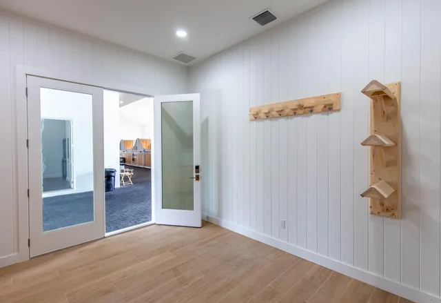 wooden floor in an empty room