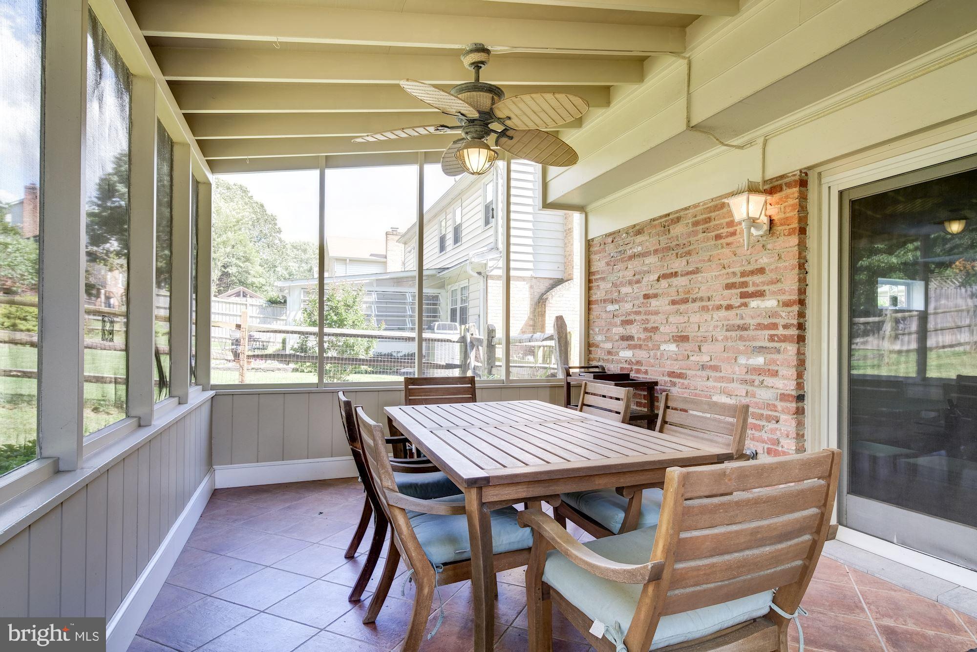 11821 Prestwick Road Potomac, MD 20854 - Photo 25 of 33 Charming Screened-In Porch