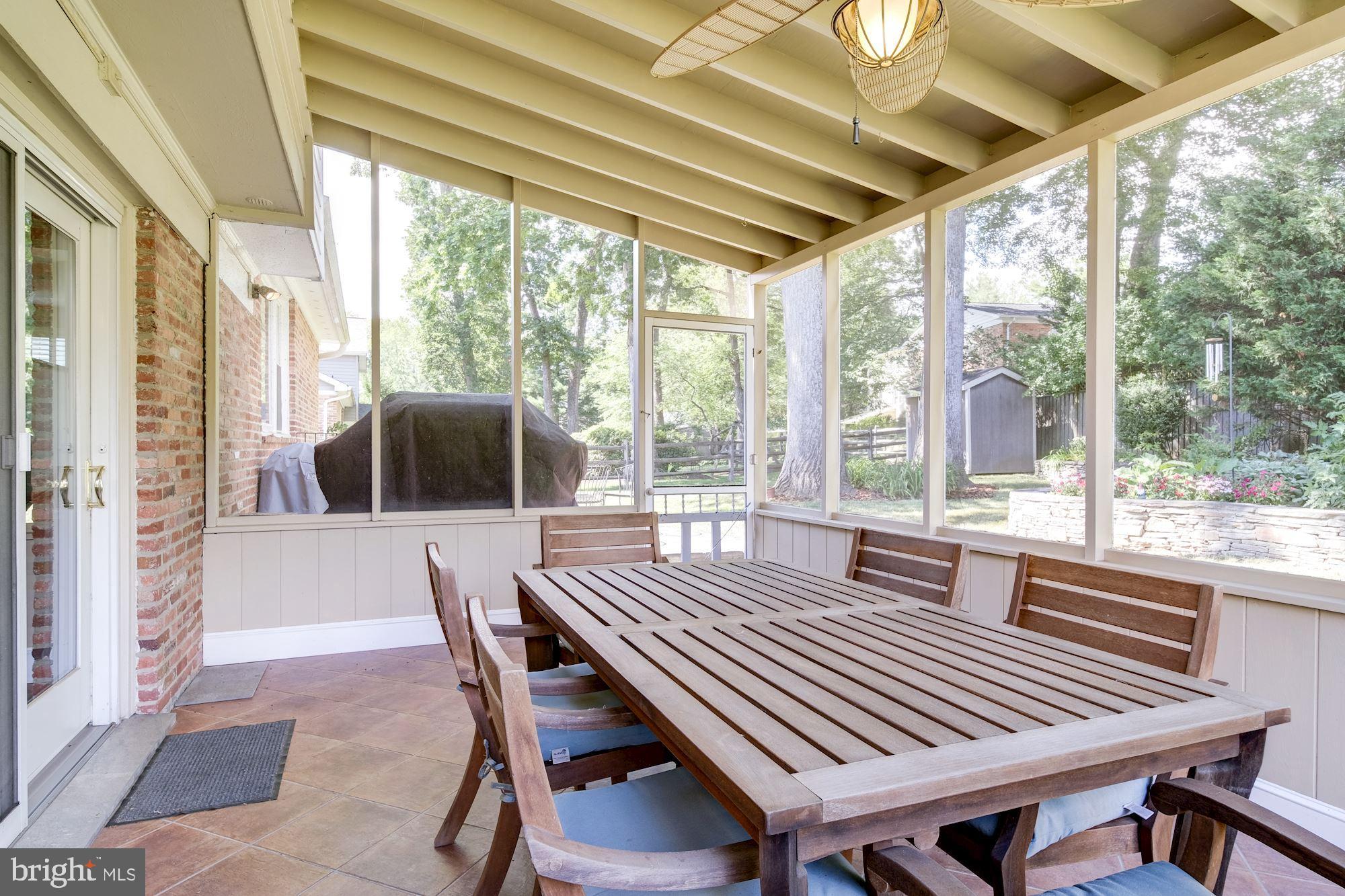 11821 Prestwick Road Potomac, MD 20854 - Photo 26 of 33 Screened- in Porch