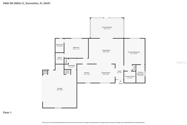 $239,999 | 9465 Southwest 200th Court, Dunnellon, FL 34431