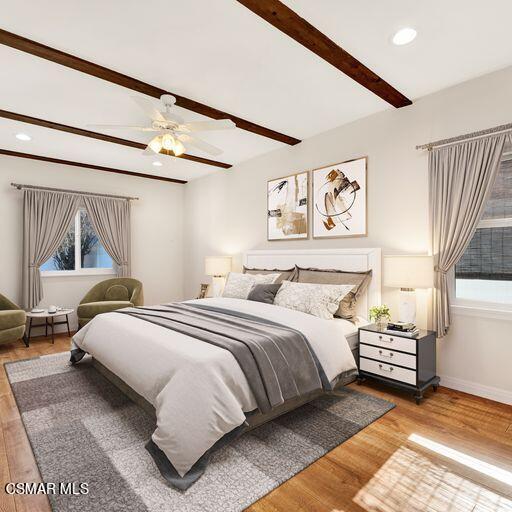 7348 Yolanda Avenue Reseda, CA 91335 - Photo 15 of 23 a bedroom with a large bed and a window