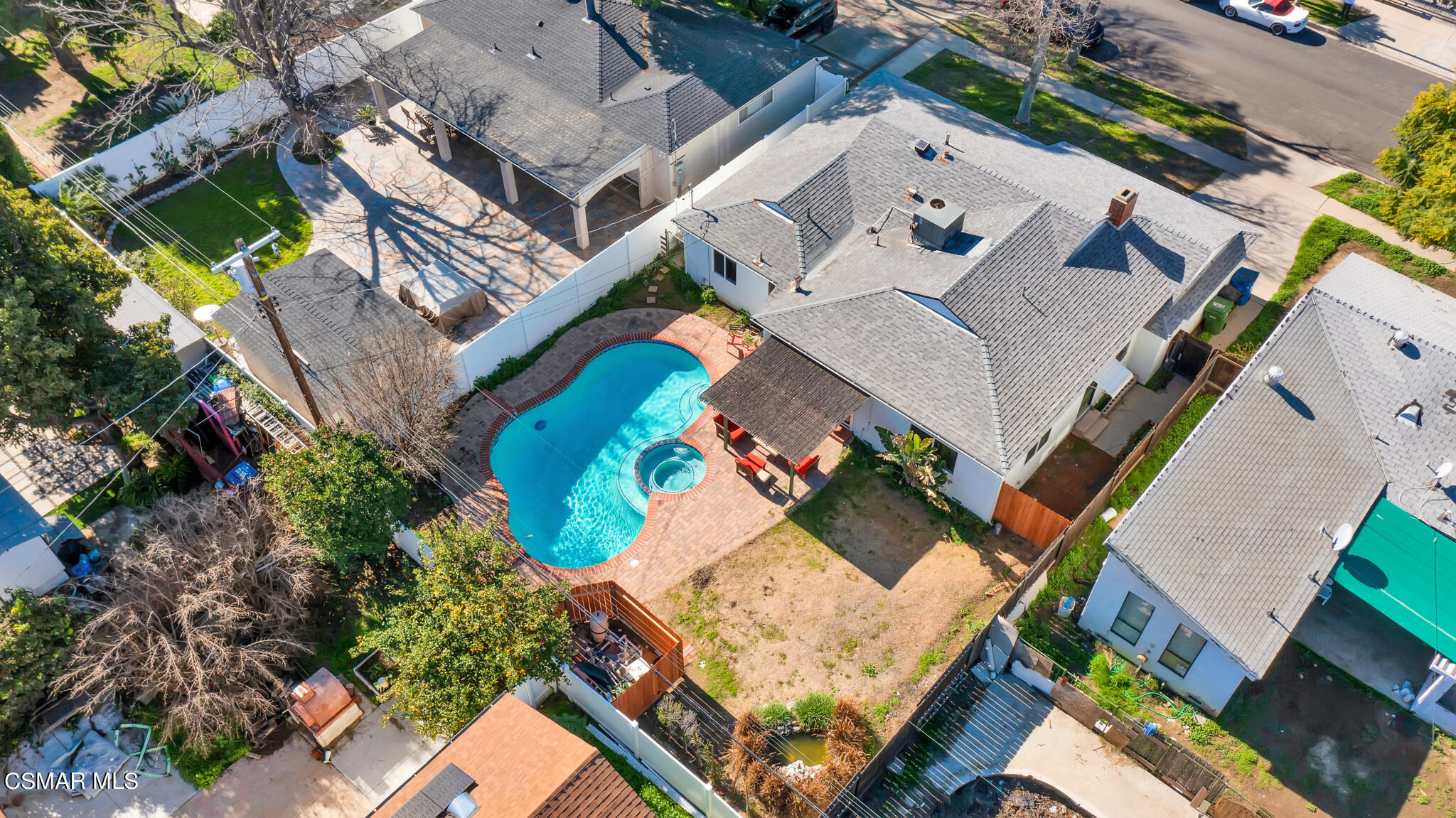 7348 Yolanda Avenue Reseda, CA 91335 - Photo 2 of 23 an aerial view of a house with a yard