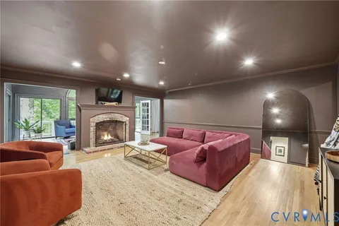 a bed room with a bed and a large window
