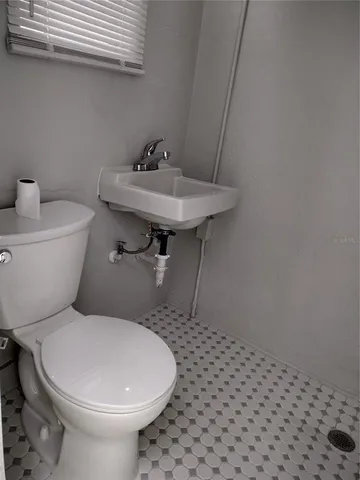 a bathroom with a sink and a toilet