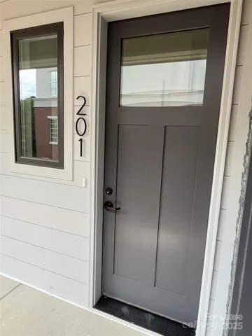 a view of front door