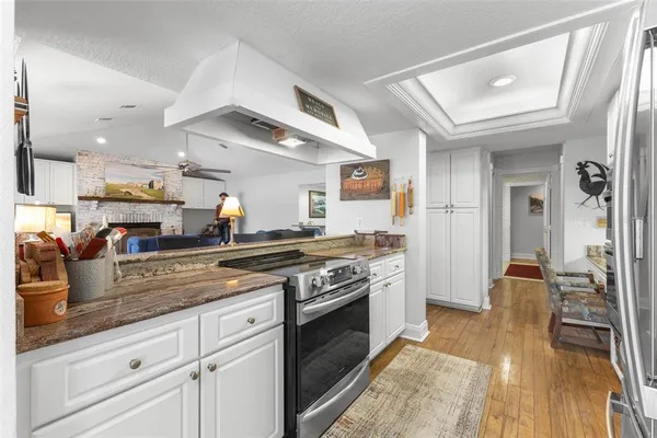 a view of a bedroom with windows