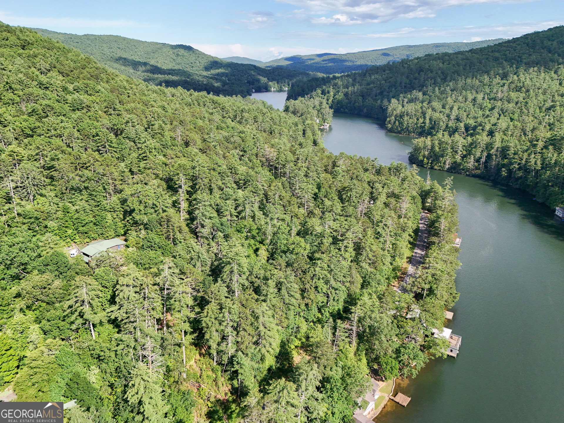 1799 Seed Lake Road Lakemont, GA 30552 - Photo 34 of 42 a view of a lake with a mountain