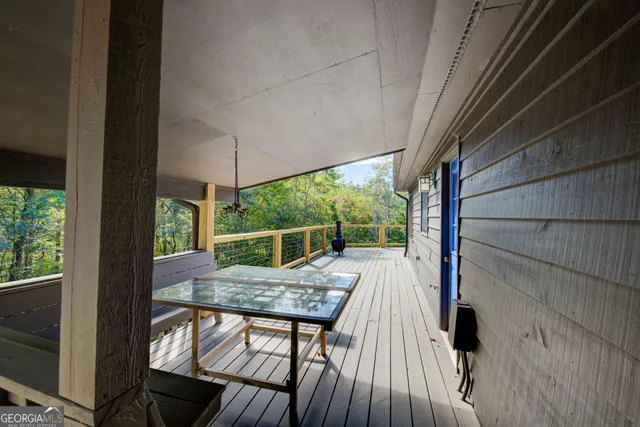 a house with trees in the background